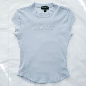 bebe rhinestone baby doll tee
